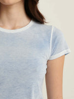 Patrick Assaraf Classic Reverse Spray Crew Neck T-shirt
