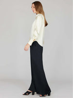 Mi Jong Lee Satin Button Down Collared Shirt