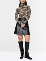 Marc Cain Semi Transparent Leopard Print Top