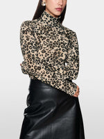 Marc Cain Semi Transparent Leopard Print Top