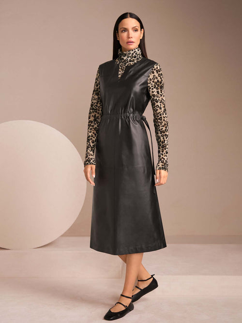 Marc Cain Semi Transparent Leopard Print Top