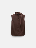 Dorothee Schumacher Sense of Shine Top with Scarf Detail
