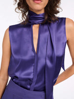 Dorothee Schumacher Sense of Shine Top with Scarf Detail