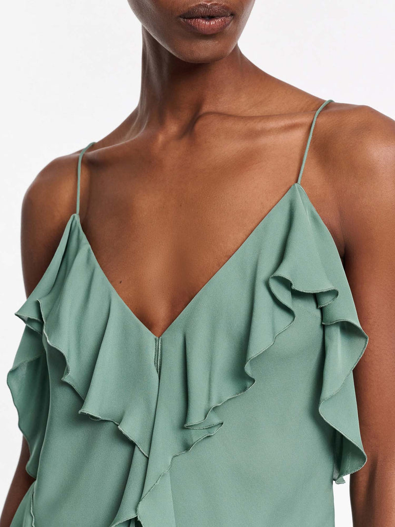 Dorothee Schumacher Sheer Twist I Top with Ruffle