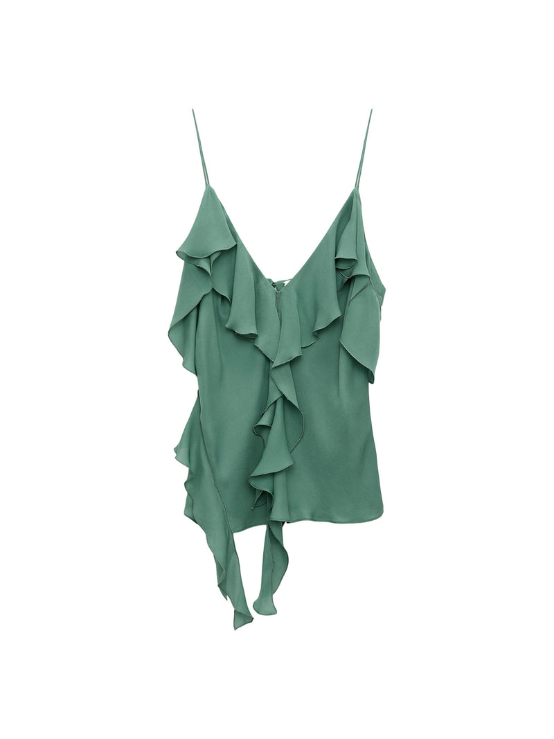 Dorothee Schumacher Sheer Twist I Top with Ruffle