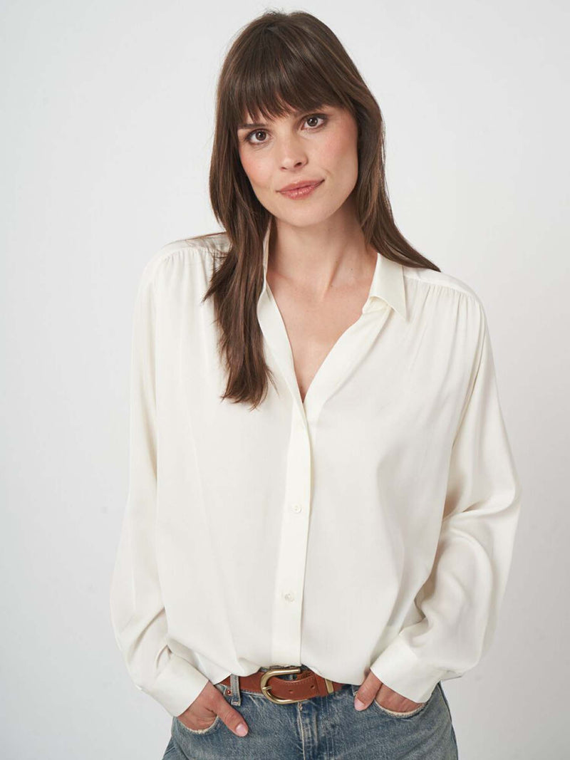 Repeat Silk Blouse
