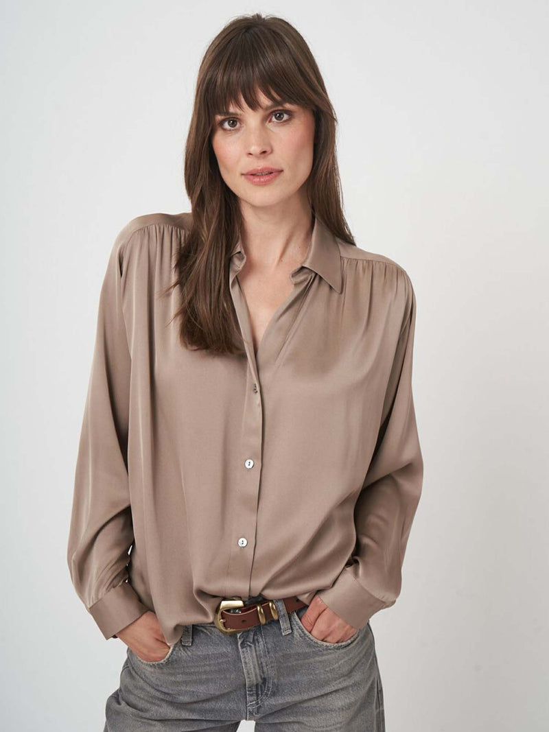 Repeat Silk Blouse