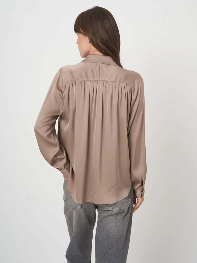 Repeat Silk Blouse
