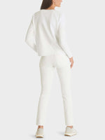 Marc Cain "Rethink Together" Patch Pocket Sweater Off-White