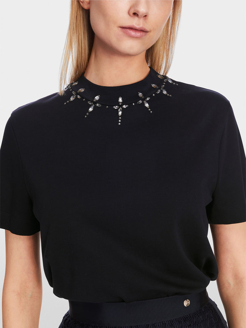 Marc Cain T-shirt with Rhinestone Details