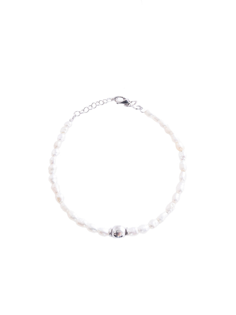 Alisia Center Cube Pearl Bracelet