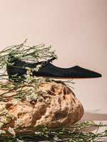 Arteana Genova Mary Jane Raffia Flat