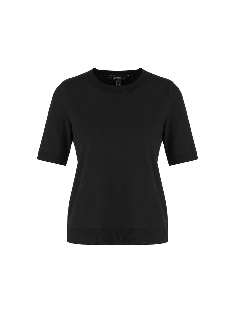 Marc Cain Additions "Rethink Together" Short Sleeve Sweater