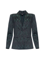 Mi Jong Lee Swirl Jacquard Fitted Jacket