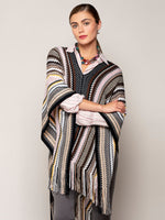 Missoni Poncho with Zigzag Details