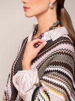Missoni Poncho with Zigzag Details