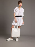 Victoria Beckham Gathered Waist Mini Skirt