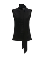 Victoria Beckham Sleeveless Tie Neck Top