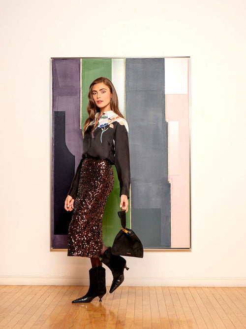 Veronica Beard Suede Swing Bag