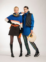 Frame Quilted Leather Skirt