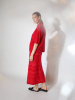 Sminfinity Furry Striped Maxi Skirt