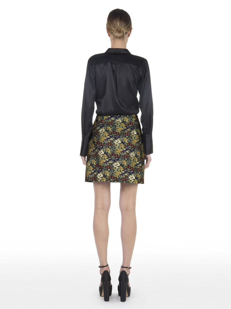 Sara Roka Floral Jacquard Dress