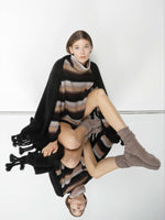 Sminfinity Pure & Fluffy Striped Turtleneck