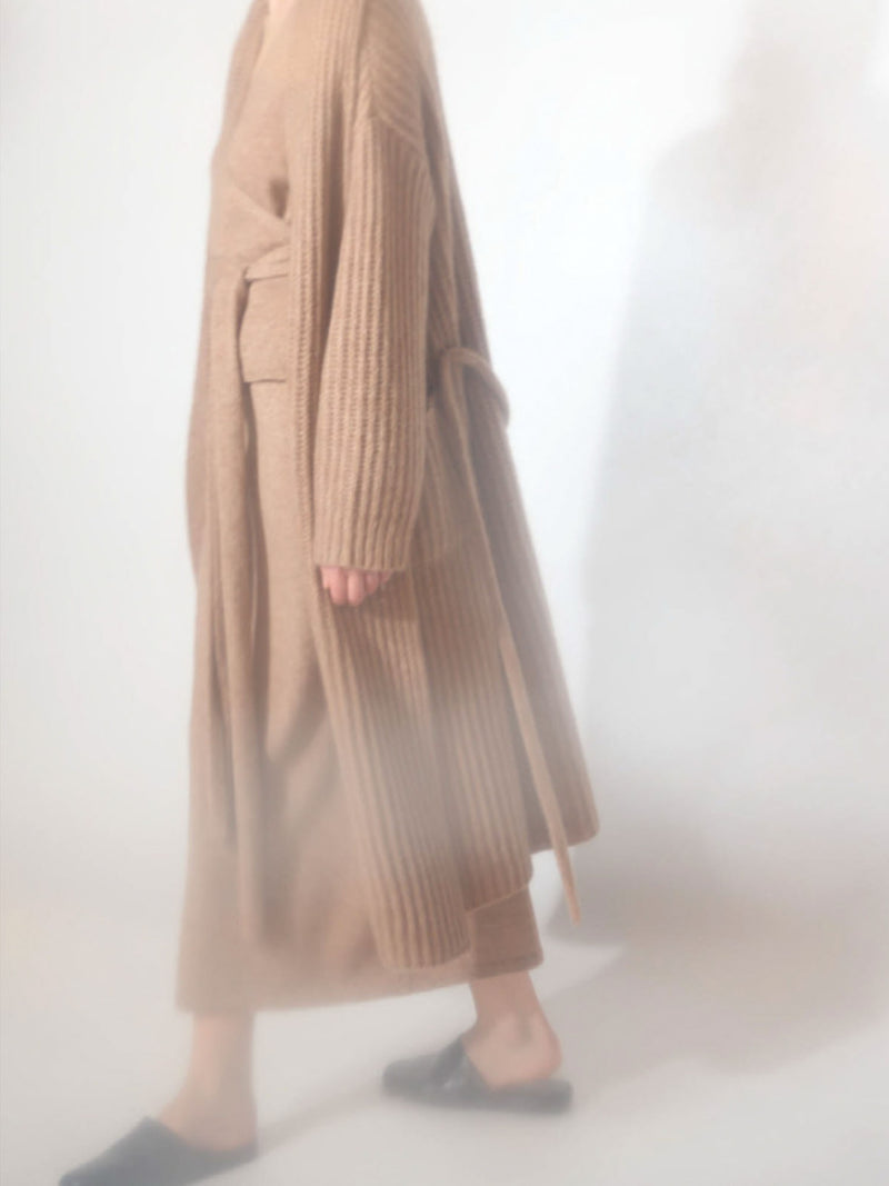 Sminfinity Fluffy Ribbed Coat
