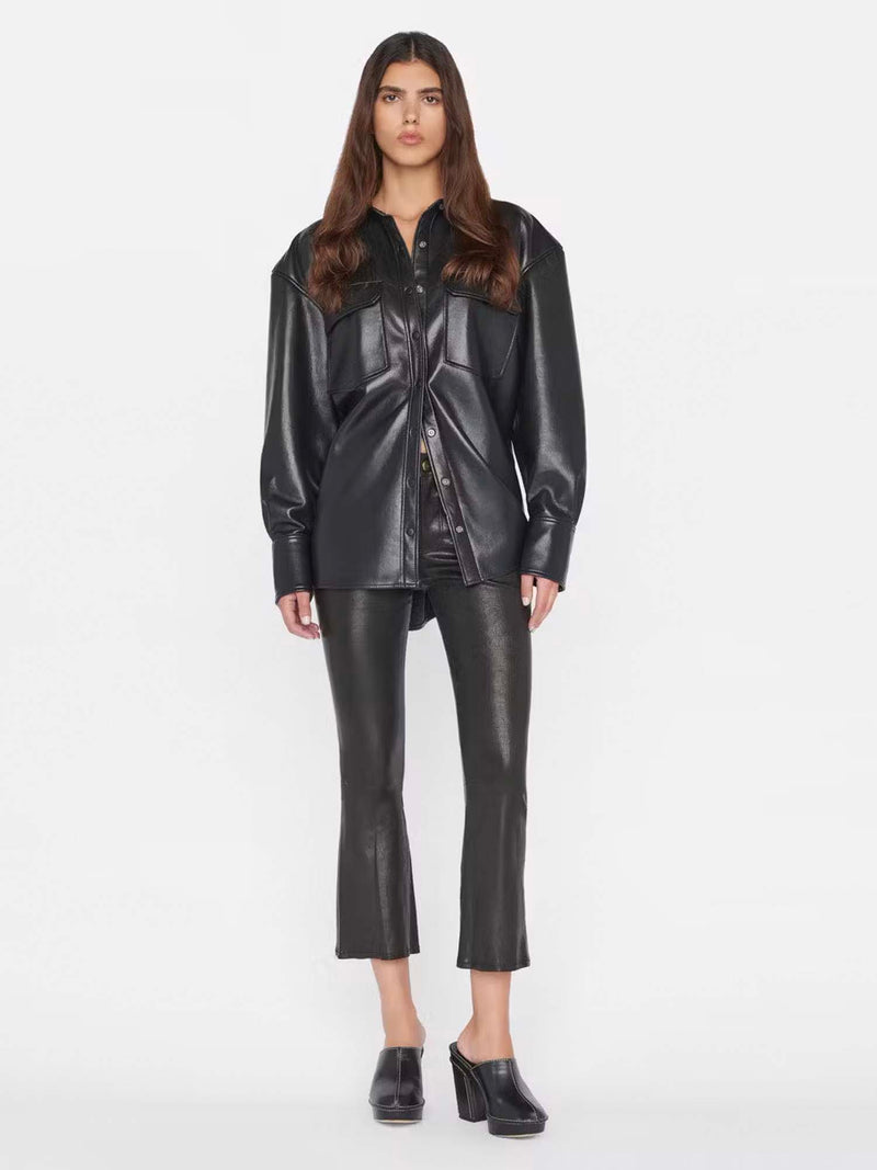 Frame Le Crop Mini Boot Leather