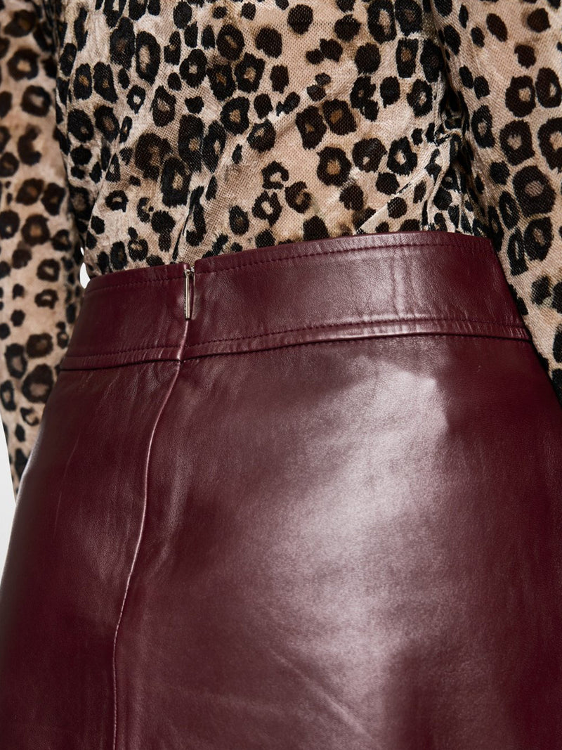Marc Cain Leather Mini Skirt