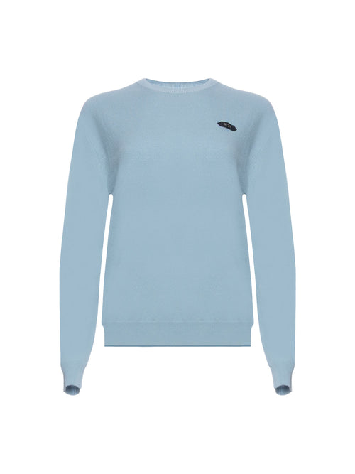 N&deg;21 Round Neck Sweater with Logo