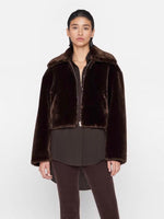 Frame Faux Fur Zip-Up Jacket