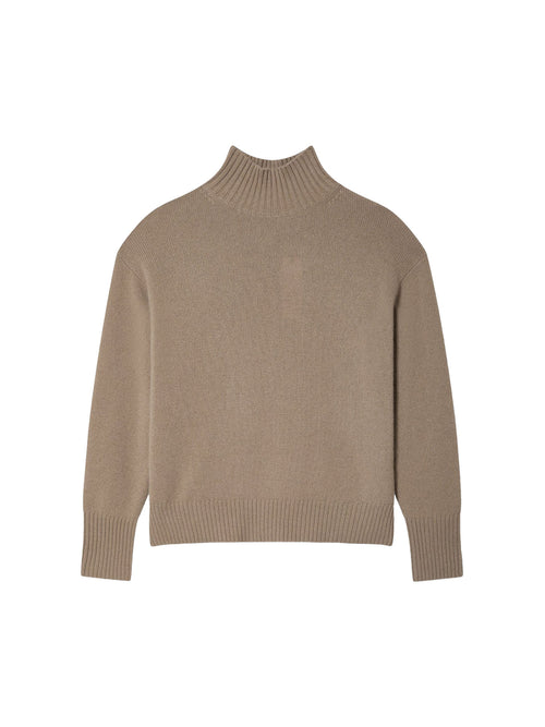 White + Warren Cashmere Oversized Standneck