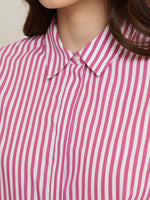 Patrick Assaraf Long Sleeve Striped Shirt