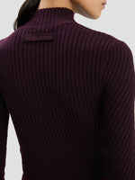 Victoria Beckham Ribbed Long Sleeve Polo