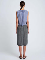 Proenza Schouler Bradley Plaid Knit Crewneck