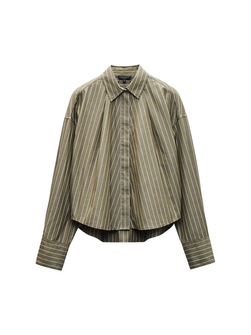 Rag &amp; Bone Martha Poplin Striped Shirt