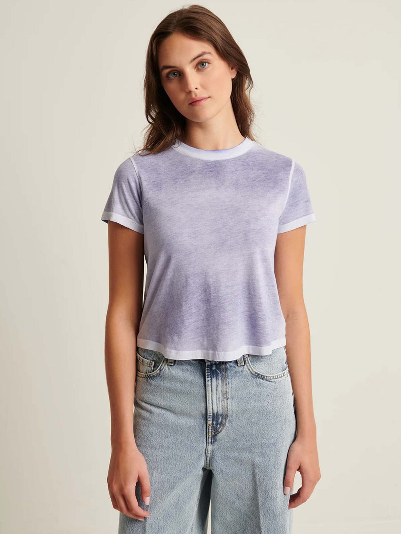 Patrick Assaraf Classic Reverse Spray Baby Tee