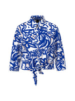 Marc Cain Cropped Blouse with Tie Detail
