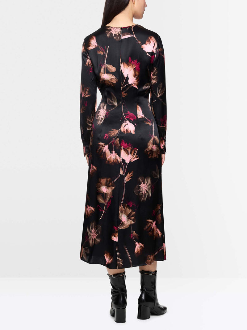 Marc Cain Silk Floral Print Dress