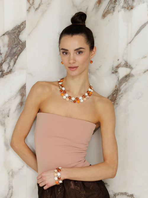 Rebekah Price Topaz Rivoli Drop Earrings