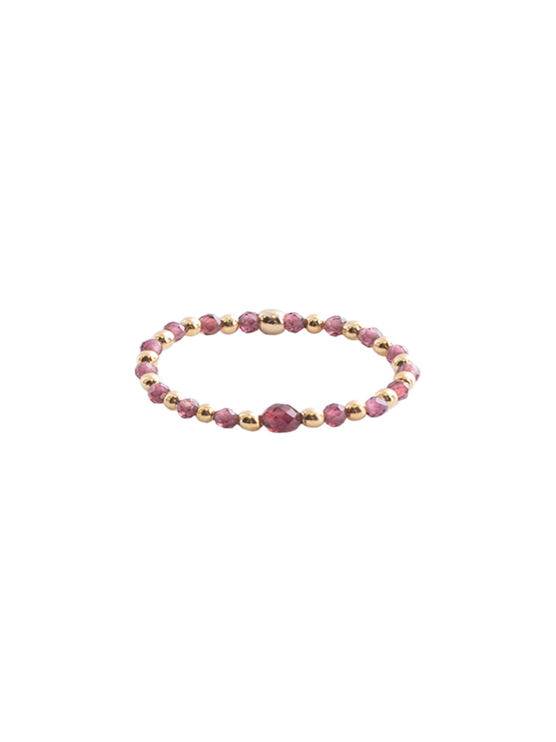 Alisia Round Faceted Ring