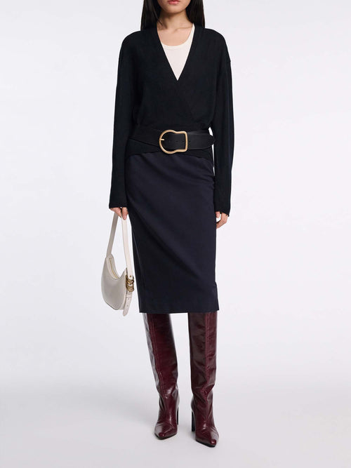 Dorothee Schumacher Emotional Essense Pencil Skirt in Punto Milano
