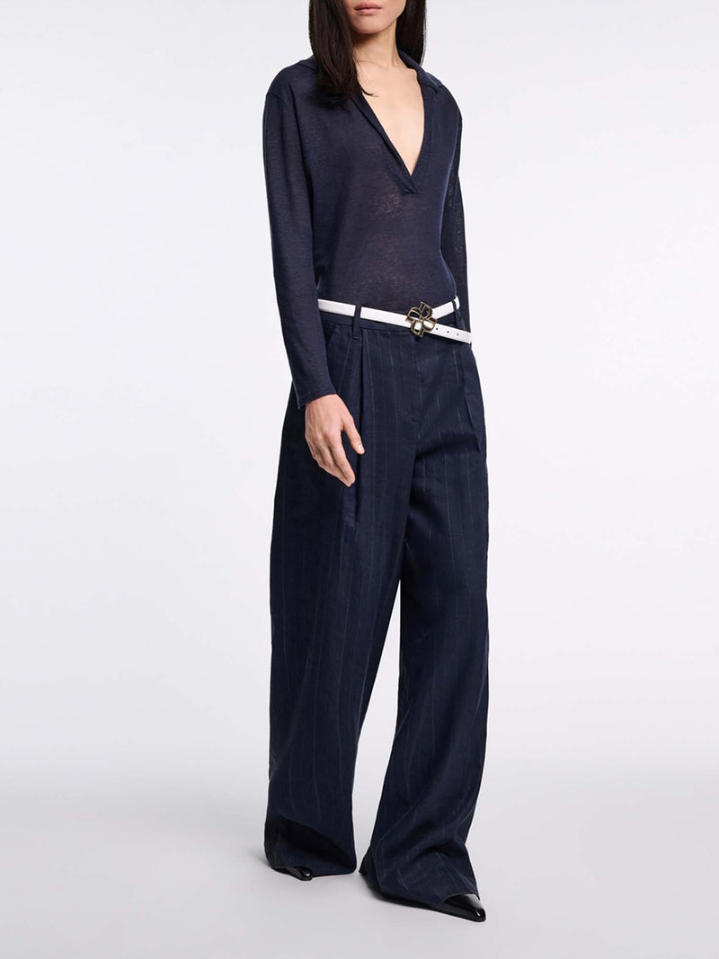 Dorothee Schumacher Natural Ease Collared Long Sleeve Shirt