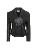 Victoria Beckham Tailored Leather Biker Jacket
