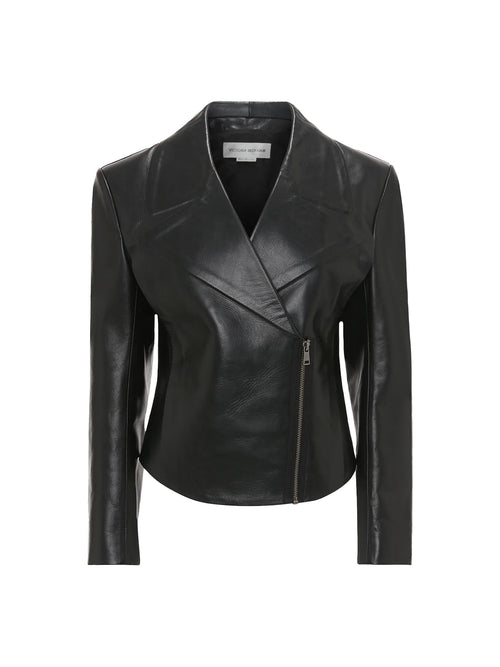 Victoria Beckham Tailored Leather Biker Jacket