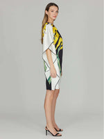 Mi Jong Lee Calla Lily One Shoulder Dress
