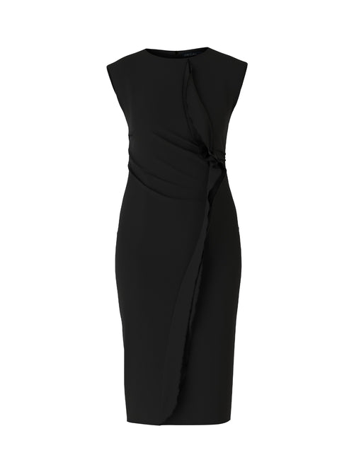 Marc Cain Figure-Hugging Dress with Ruffle Detail