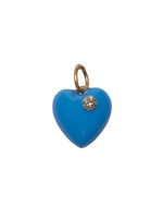 JMNYC Studio Enamel Heart Pendant with Diamond