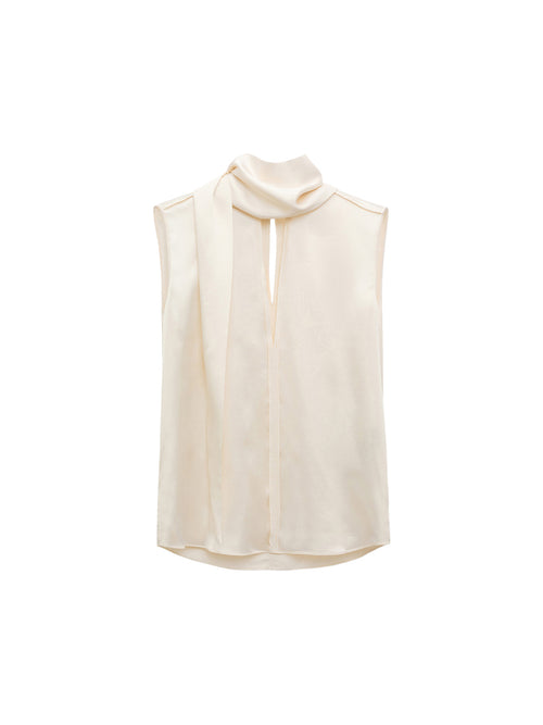 Dorothee Schumacher Sense of Shine Top with Scarf Detail